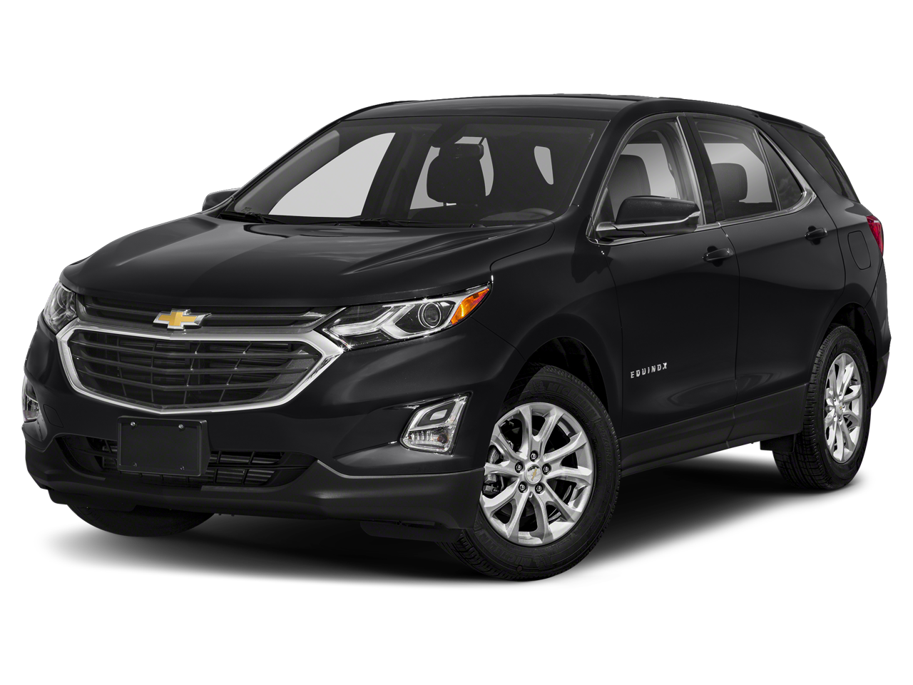 2020 Chevrolet Equinox LT in Mosaic Black Metallic — front three-quarter view
