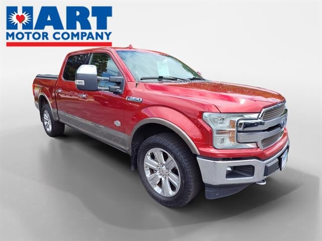 2018 Ford F-150 XL in Ruby Red Metallic Tinted Clearcoat — front three-quarter view