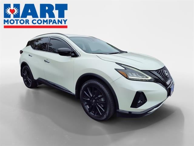 2023 Nissan Murano SV in Pearl White Tricoat — front three-quarter view