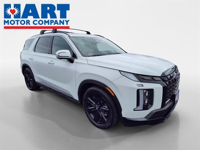 2025 Hyundai Palisade XRT in Hyper White Pearl — front three-quarter view