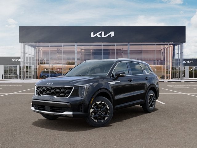 2026 Kia Sorento S in Panthera Metal — front three-quarter view