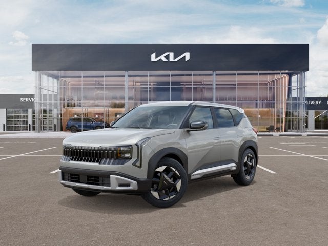2027 Kia Seltos S in Ivory Silver — front three-quarter view